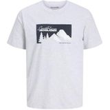 JACK & JONES - JJSUN - Shirt - Navy/Wit/Wit Gemêleerd