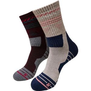 Urban Classics Unisex sokken Hiking Performance Socks 2-pack black/union beige 43-46, zwart/unionbeige, 43-46 EU