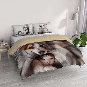 Italian Bed Linen GOODNIGHT Beddengoedset met digitale print, microvezel, Peggy, tweepersoonsbed