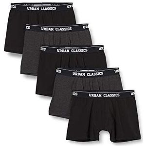 Urban Classics Heren onderbroeken Multi-Pack Men Boxer Shorts Ondergoed, Cha/Cha/Blk/Blk/Blk., S