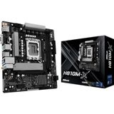 Asrock - H810M-X - Moederbord - Micro ATX - Zwart - Ondersteuning voor DDR5