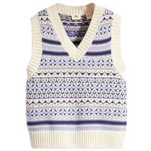 Levi's Brynn Sweater Vest Multi Color Sweater Vest Syneve Fairisle Sunn, S voor dames, syneve fairisle sunn, S