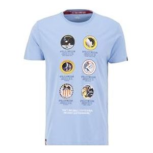 Alpha Industries Apollo Missie T-shirt Heren T-Shirt Light Blue