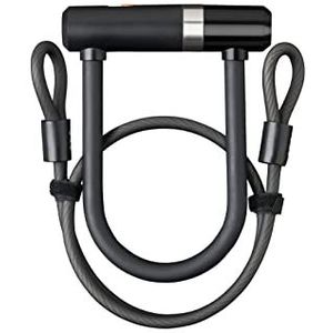 AXA Newton beugelslot, U-LOCK Newton 100 cm + kabel, zwart, 150 mm x 8 mm, zwart, ALA013
