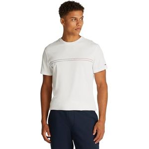 TOMMY JEANS S/S T-shirt voor heren, Wit (Ecru), 6XL