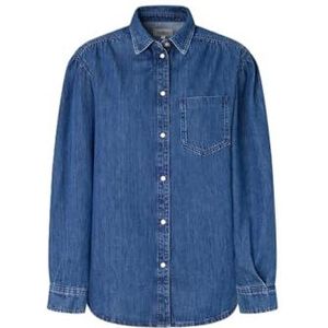 Pepe Jeans Dames Miley Shirt, Blauw (Denim), XS