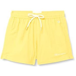 Champion Eco Future Pacific Sand-gerecycled nylon bermuda shorts heren, Mosterd Geel, XXS