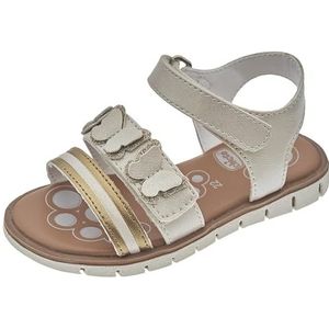 Chicco, Sandaal Met Dubbele Klittenbandsluiting, Meisjes En Meisjes, Oro, 22 EU, Design in Italië