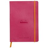 Rhodia 117752C notitieboekje Goalbook (DIN A5, 14,8 x 21 cm, stippen, praktisch en trendy, met zacht deksel, 90 g, ivoorkleurig papier, 120 vellen, elastiek, bladwijzer), 1 stuks, framboos