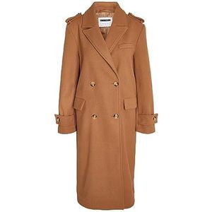 Noisy may NMVIOLET LDS L/S Strap Coat NOOS Lange jas, Rubber, XS, rubber., XS