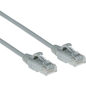 ACT CAT6 Netwerkkabel, U/UTP LSZH LAN Kabel Dun 3.8mm Slimline, Flexibele Snagless Ethernet Kabel Met RJ45 Connector, Voor Gebruik In Datacenters, 2 Meter, Grijs - DC9002