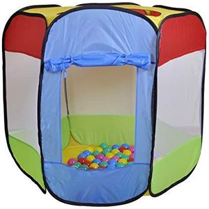 Knorrtoys 55300 knoortoys Spelen Tent-Bendix 100 ballen, Multi kleur