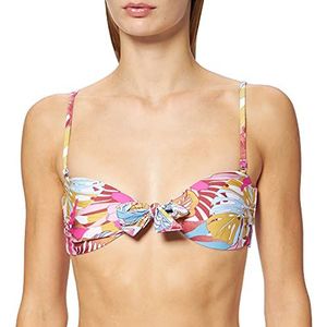 Hurley W Palm Paradise geknoopte bandeau bikini top voor dames