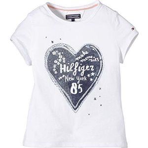 Tommy Hilfiger meisjes T-shirt Julie Mini Cn Knit S/S, effen