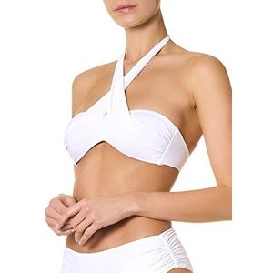 Goldenpoint Bandeau-bikini voor dames, Wit, 85B