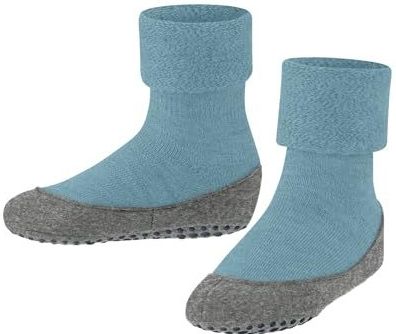 FALKE - Cosyshoe Teens - Huissokken - Blauw - Noppen op de zool - Wol
