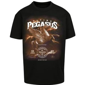 Mister Tee Pegasus oversized T-shirt voor heren, zwart, L