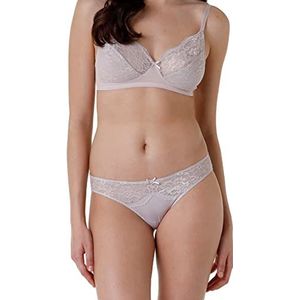 LOVABLE Sophisticated Lace BH zonder beugel voor dames, Grijs Paars, XL