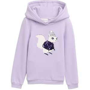 TOM TAILOR Sweatshirt met capuchon voor meisjes en kinderen, 29349 - Lilac Sky, 104-110