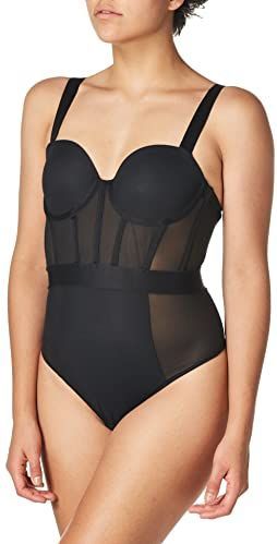 DKNY Sheers Cupped Strapless Body Dames - - One size