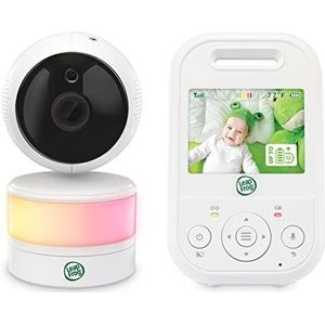 LeapFrog LF2513 Babyfoon met camera, zwenk- en kantelbare video-babymonitor, 2,8 inch display, nachtzicht, 300 m groot bereik, 12 uur lange batterijduur, babyfoon, rustgevende slaapliedjes, 1080p