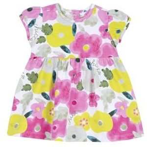 Chicco, Babyjurk voor pasgeborenen, korte mouwen, met schattige patronen, ontworpen in Italië, voor pasgeborenen van 0 tot 24 maanden, cadeau-idee voor geboorte, veelkleurig (2), 6 Maanden