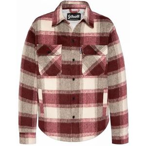 Schott NYC Schott Cary Dubbelzijdig Sherpa Geruit Jas Bruin Checks, Bruin, S