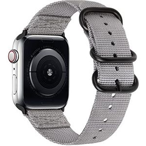 HiClothbo Compatibel met Apple Watch armband 42/44/45 mm, voor dames en heren, ademende siliconen reservearmband, accessoires voor iWatch Ultra SE serie 8/7/6/5/4/3/2/1, grijs, grijs, 42/44/45mm