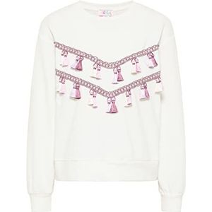 ZITHA Dames sweatshirt 21325333-ZI01, wolwit, S, wolwit, S