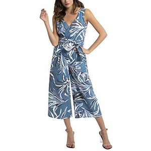 APART Fashion Jumpsuit voor dames, jeansblauw-crème, 34