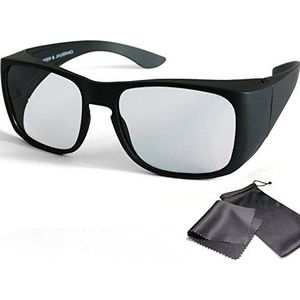 Schleiter & Jauernig SJ-UE Passieve 3D-bril - overtrekbril voor brildragers of zonder bril - polarisatiebril circulair gepolariseerd - voor RealD 3D bioscoop & TV, 200 g