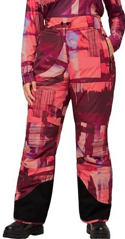 Ulla Popken - Functionele Broek - Rood - Warm Gevoerd - Lang/Maxi