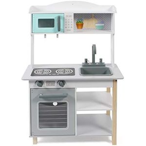 Bayer Chic 2000 - Kinderkeuken, speelkeuken, wit-mint-grijs