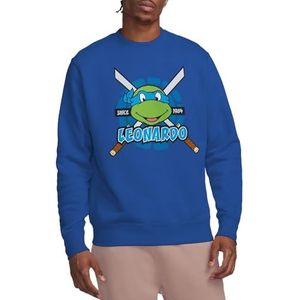 Teenage Mutant Ninja Turtles Tmnt Leonardo Since 1984 Crew Sweatshirt, koningsblauw, L, Koninklijk, L
