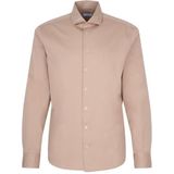 Seidensticker Smart Casual Overhemd beige, Effen