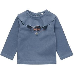 Noppies Baby Baby-meisjes T-shirt met lange mouwen voor meisjes, Chinees blauw-P965, maat 68