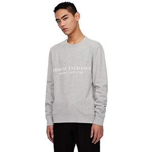 Armani Exchange Heren A|x Pullover City Sweatshirt, grijs, M