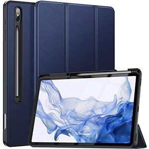 ZtotopCases Ztotop hoesje voor Samsung Galaxy Tab S8+ Plus 2022/S7 FE 2021/S7 Plus 2020 12,4 inch, met S pennenhouder, zachte TPU achterkant, met automatische slaap/waak voor S8+/S7 FE /S7+ tablet, blauw