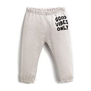 Koton Baby Boy Printed Jogger Sweatpants Trekkoord, Beige (050), 12-18 Maanden