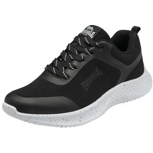 Lonsdale Heren Winton Sneaker, zwart/wit, 11 UK, Zwart/Wit, 43.5 EU