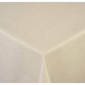 Venilia Natuurlijk wit tafelkleed tafellinnen linnen onderhoudsvriendelijk vloeistofondoordringbaar rechthoekig, 160 x 180 cm