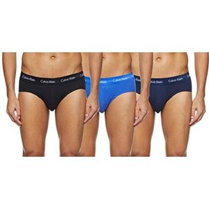 Calvin Klein heren Hip Briefs 3p Hip Brief, Blauw (Black/Blueshadow/Cobaltwater Dtm Wb 4ku), XS