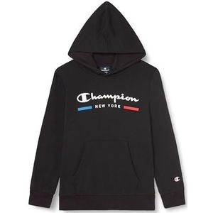 Champion Legacy Graphic Shop B-Ultralight Powerblend Terry Sweatshirt met capuchon voor kinderen en jongens, Zwart, 11-12 jaar