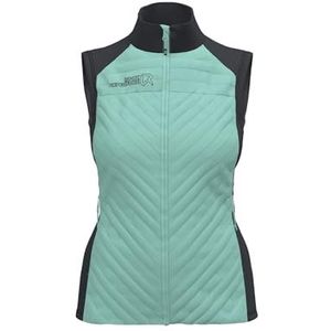 ROCK EXPERIENCE | LANCELOT HYBRID WOMAN VEST | Jas | Gewatteerd, zwart/lichtblauw, M