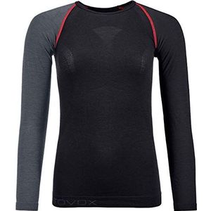 Ortovox 120 Comp Light Long Sleeve W T-shirt, dames, Black Raven, XS