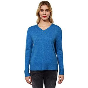 Street One Dames A301962 gebreide trui, Lapis Blue Melange, 40, Lapis Blue Melange, 40