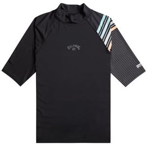 Billabong korte mouw UPF 50 Rash Vest Heren Zwart XL