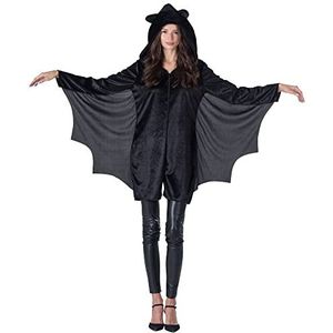 Dress Up America Bat Costume voor volwassenen - Dames Black Bat Jumpsuit Romper met Wings - Geweldig voor Rollenspel en Plezier