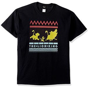 Disney Heren Lion King Gang Hakuna Matata Silhouette Graphic T-Shirt, Zwart, Small, zwart, S