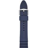 22 mm lichtblauwe siliconen horlogeband